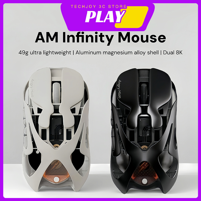 Gaming Hand Accessories - Ratón Angry Miao AM Infinity Tri-Mode