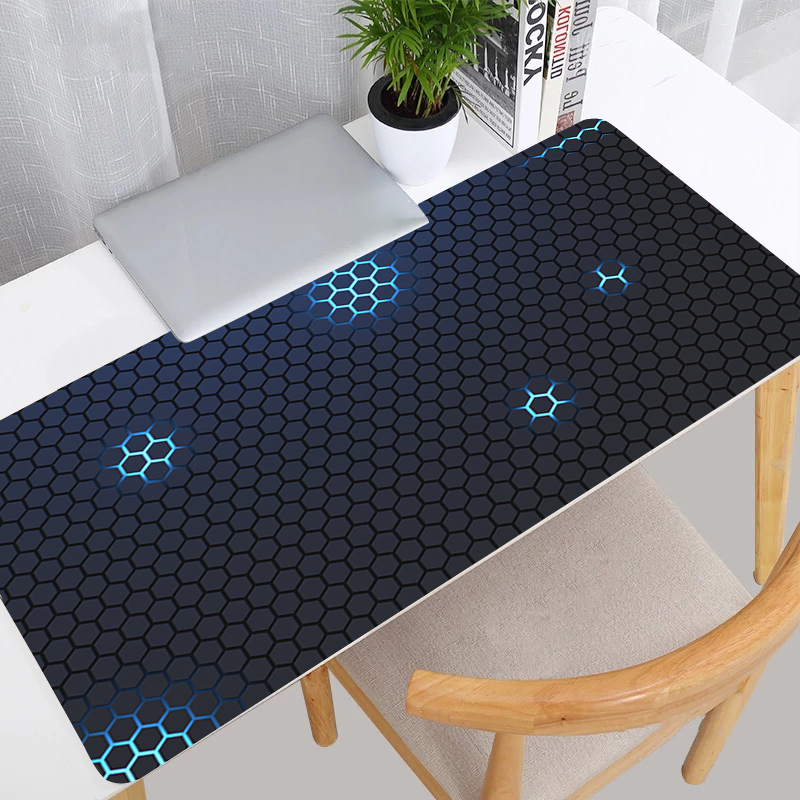 Gaming Accessories To Sell - Alfombrilla de ratón geométrica hexagonal grande,