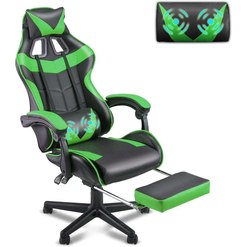 Gaming Accessories Stand - Silla de Juego Ergonómica con Reposapiés
