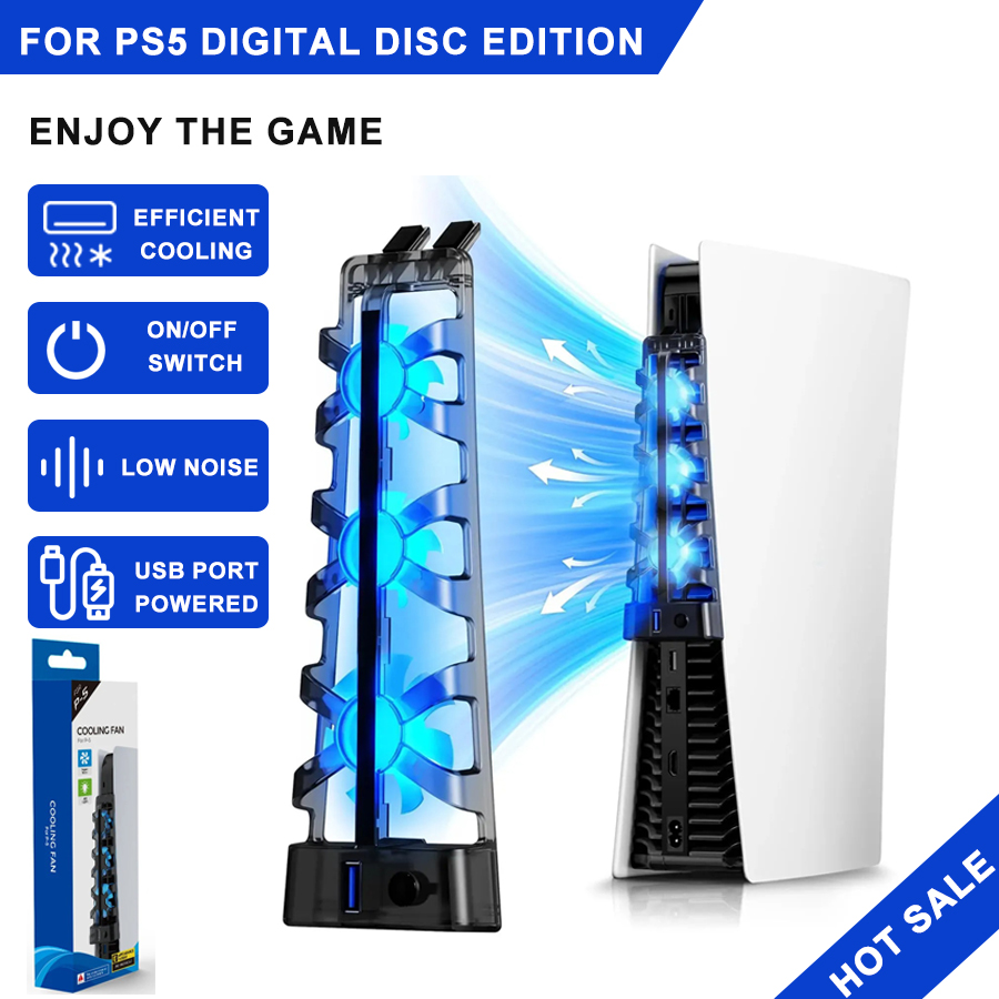 Gaming Zone Accessories - Ventilador de Refrigeración con Luz LED