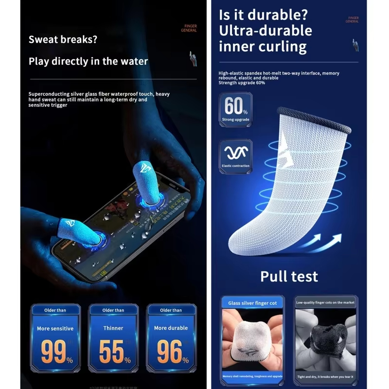 1 par de fundas para dedos de  - Gaming Accessories Bundle reseña y precio