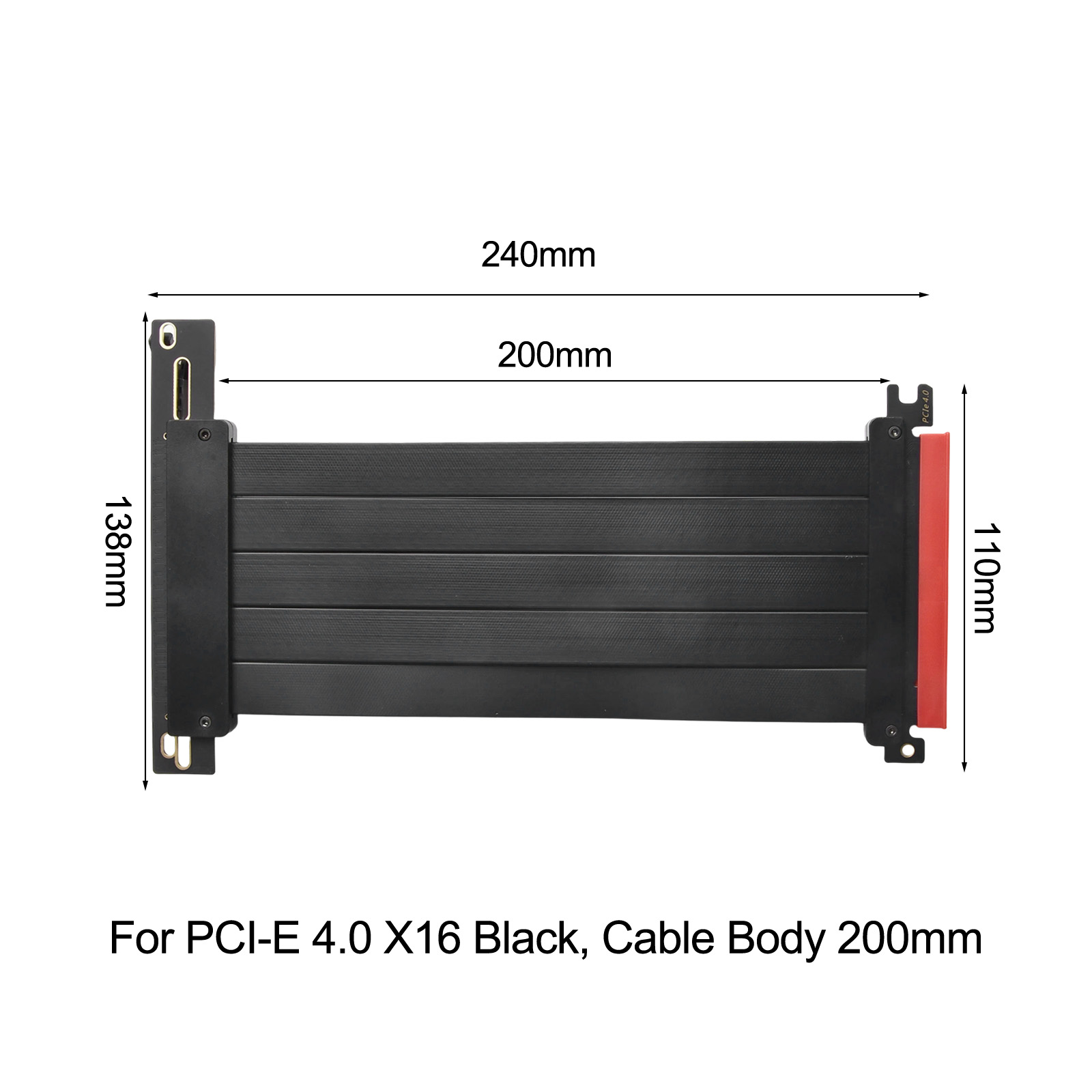 Cable Riser PCIe 4.0 X16 de 20 - Pcie Extension Cable reseña y precio