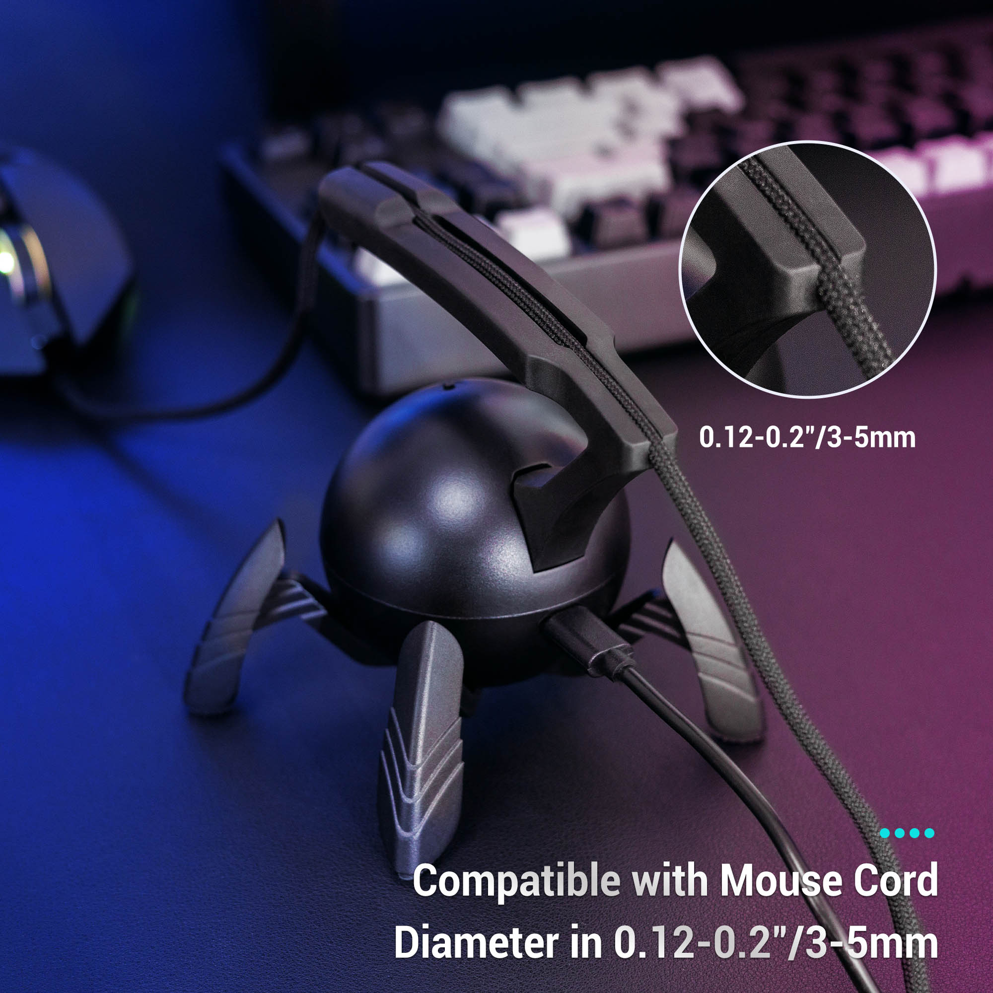 Cable flexible para ratón de j - Mouse Bungee Spring reseña y precio