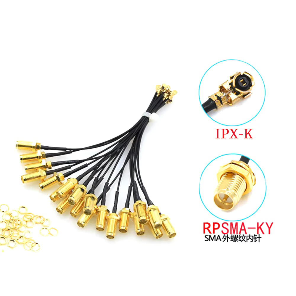5 uds RP-SMA hembra a U.FL IPX - Pcie Extension Cable reseña y precio