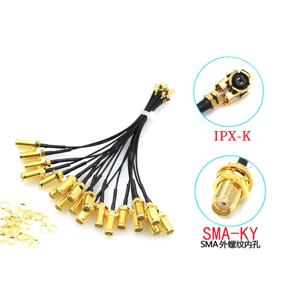 5 uds RP-SMA hembra a U.FL IPX - Pcie Extension Cable reseña y precio