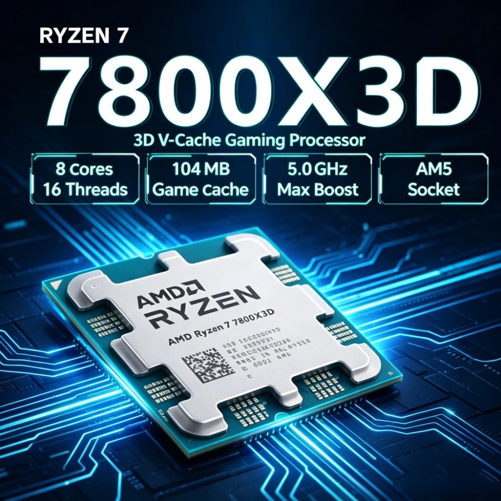 CPU AMD Ryzen 7 7800X3D, Reemp - Amd Cpu Ryzen 7 reseña y precio