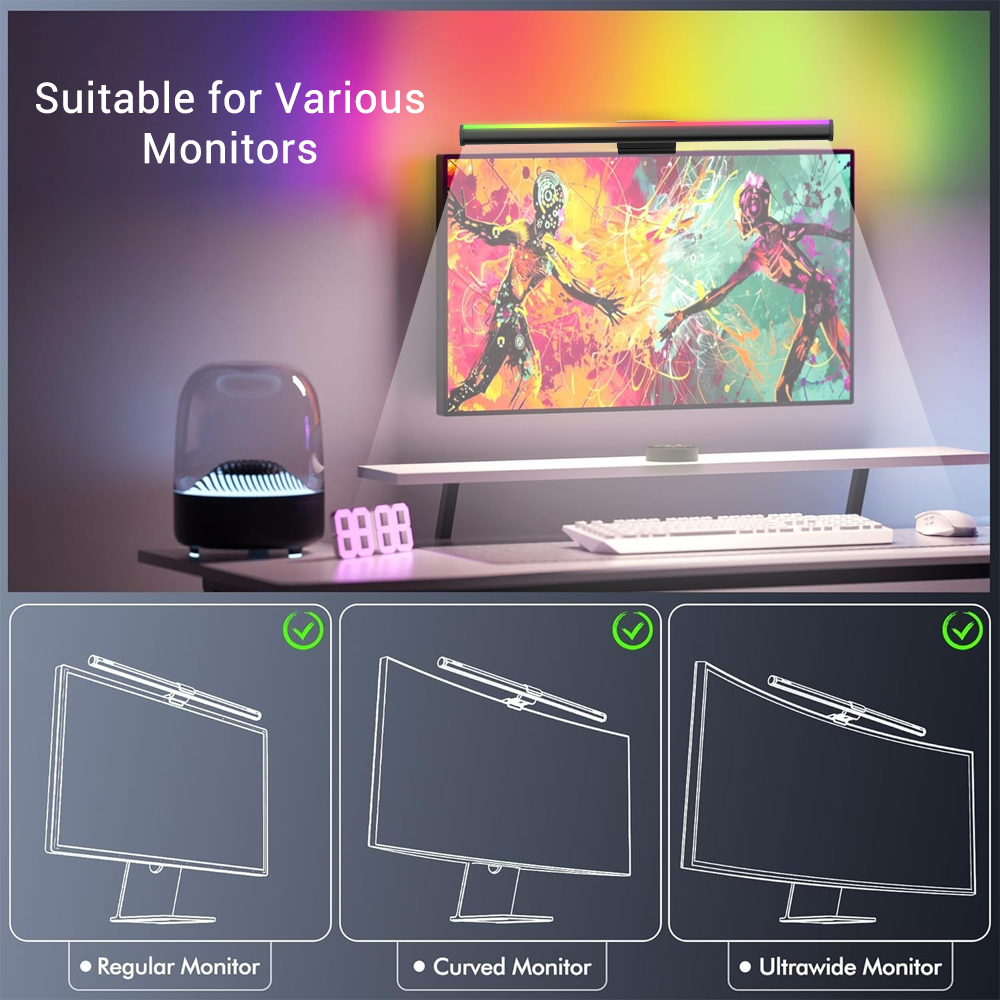 Barra de Luz WiFi para Monitor - Gaming Accessories Monitor reseña y precio