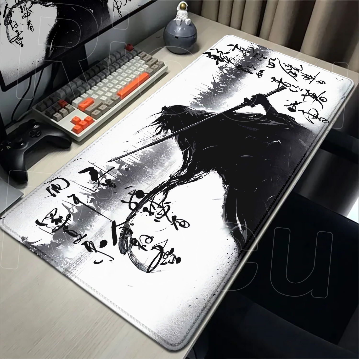 Samurai Warrior-alfombrilla de - Gaming Accessories Drawing reseña y precio