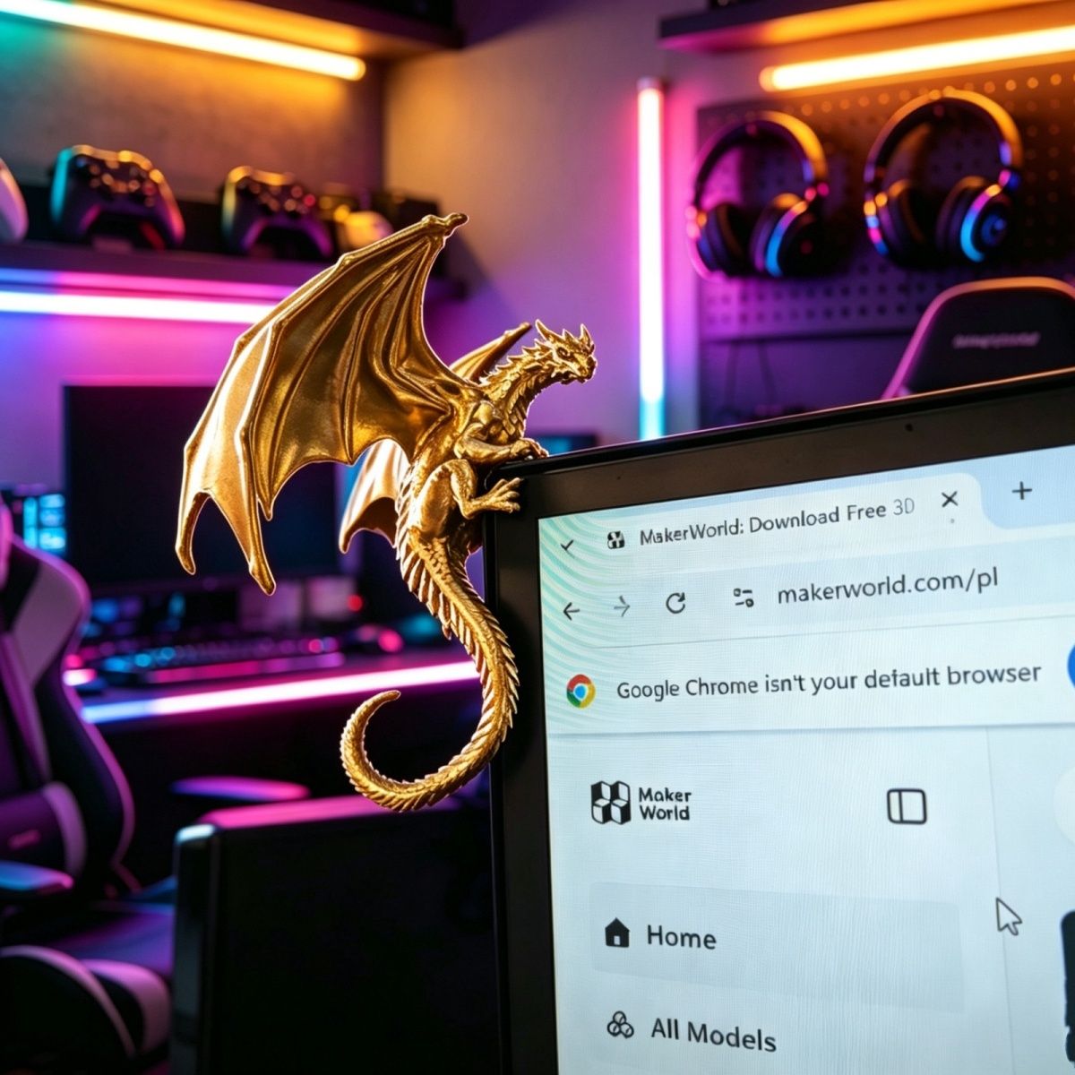 Figura Decorativa de Dragón pa - Gaming Accessories Monitor reseña y precio